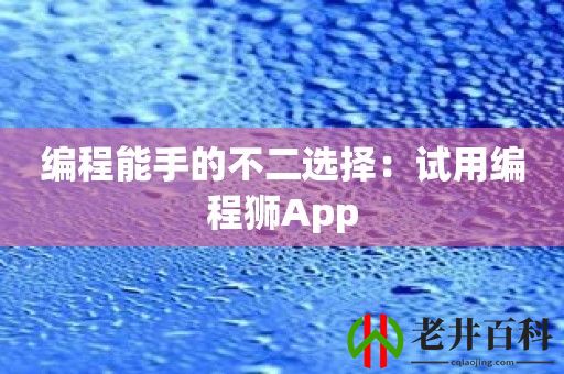 编程能手的不二选择：试用编程狮App