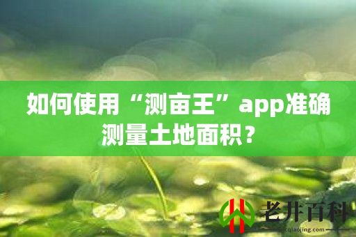 如何使用“测亩王”app准确测量土地面积？