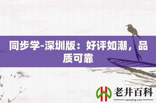 同步学-深圳版：好评如潮，品质可靠